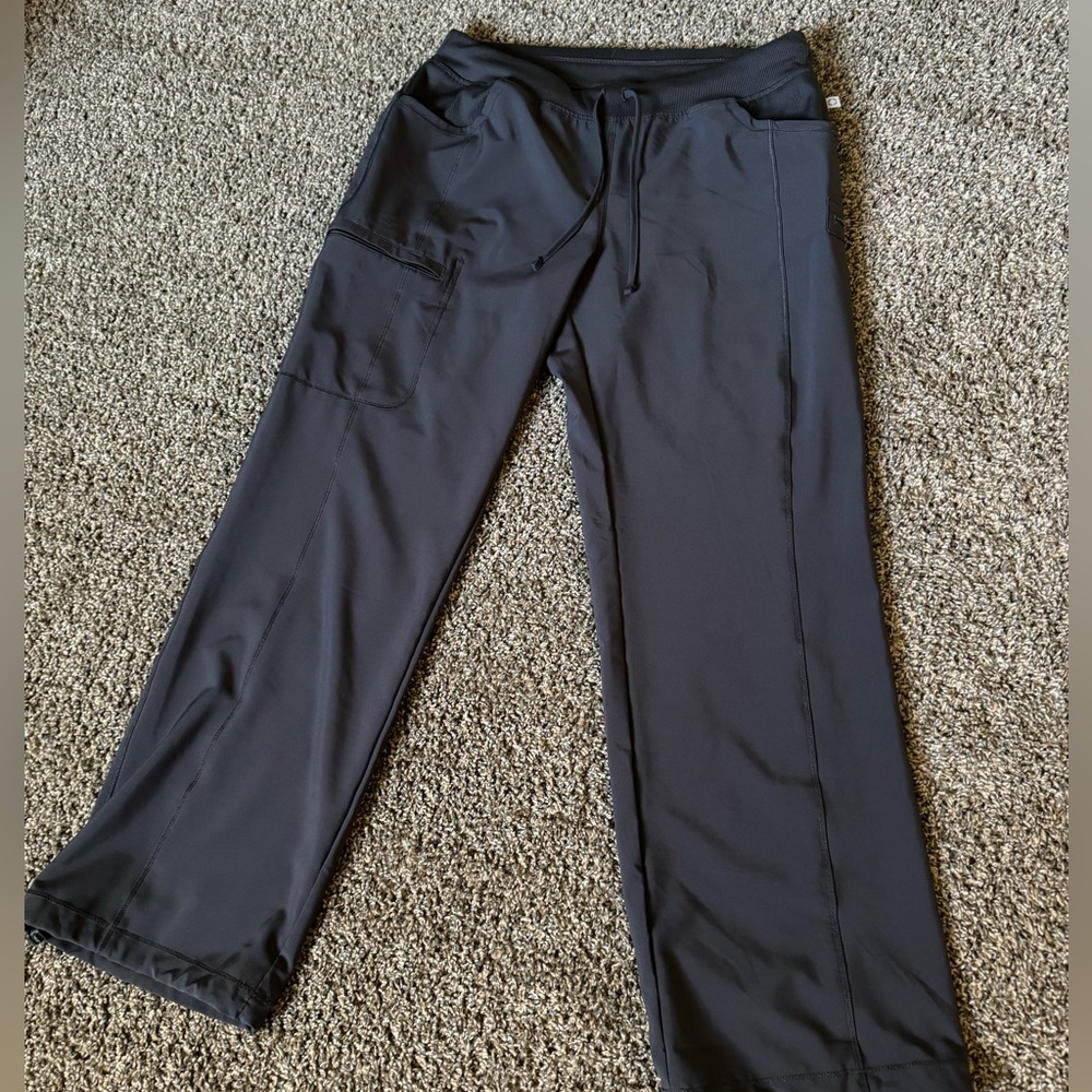 Infinity Pewter straight leg scrub pants